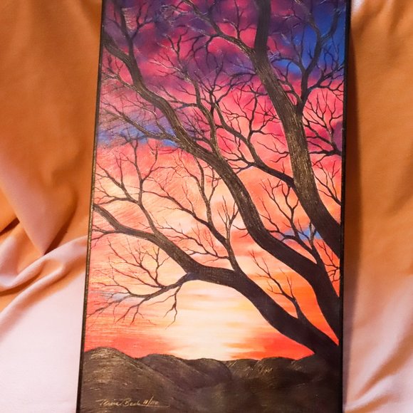 Giclée Textured Print On Wood Wall Hanging - Picture 4 of 8